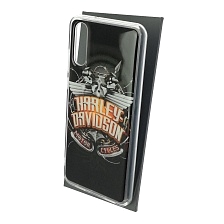 Чехол накладка для HUAWEI P20, силикон, глянцевый, рисунок Harley Davidson Motor Cycles