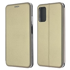 Чехол книжка STYLISH для XIAOMI Redmi 9T, экокожа, визитница, цвет золотистый