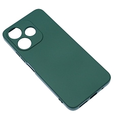 Чехол накладка NANO для XIAOMI Redmi 13, POCO M6 4G, защита камеры, силикон, бархат, цвет темно зеленый