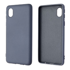 Чехол накладка NANO для SAMSUNG Galaxy A01 Core (SM-A013), силикон, бархат, цвет серый | РЕТРО 7