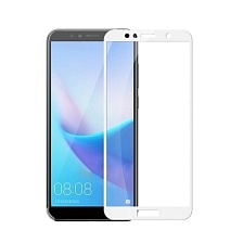 Защитное стекло 2D Full glass для Huawei Honor 7C PRO /техпак/ белый.