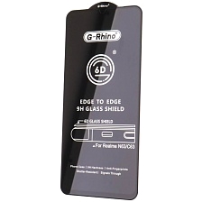 Защитное стекло 6D G-Rhino для Realme C61, Realme C63, цвет окантовки черный Защитное стекло 6D G-Rhino для Realme C61, Realme C63, цвет окантовки черный