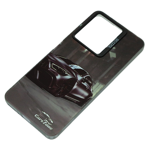 Чехол накладка для XIAOMI Redmi Note 13 4G, защита камеры, силикон, рисунок Cars Zone