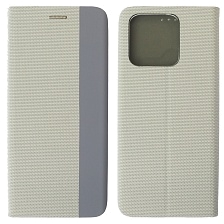 Чехол книжка MESH для XIAOMI Redmi 9C, Redmi 10A, текстиль, силикон, бархат, визитница, цвет серый