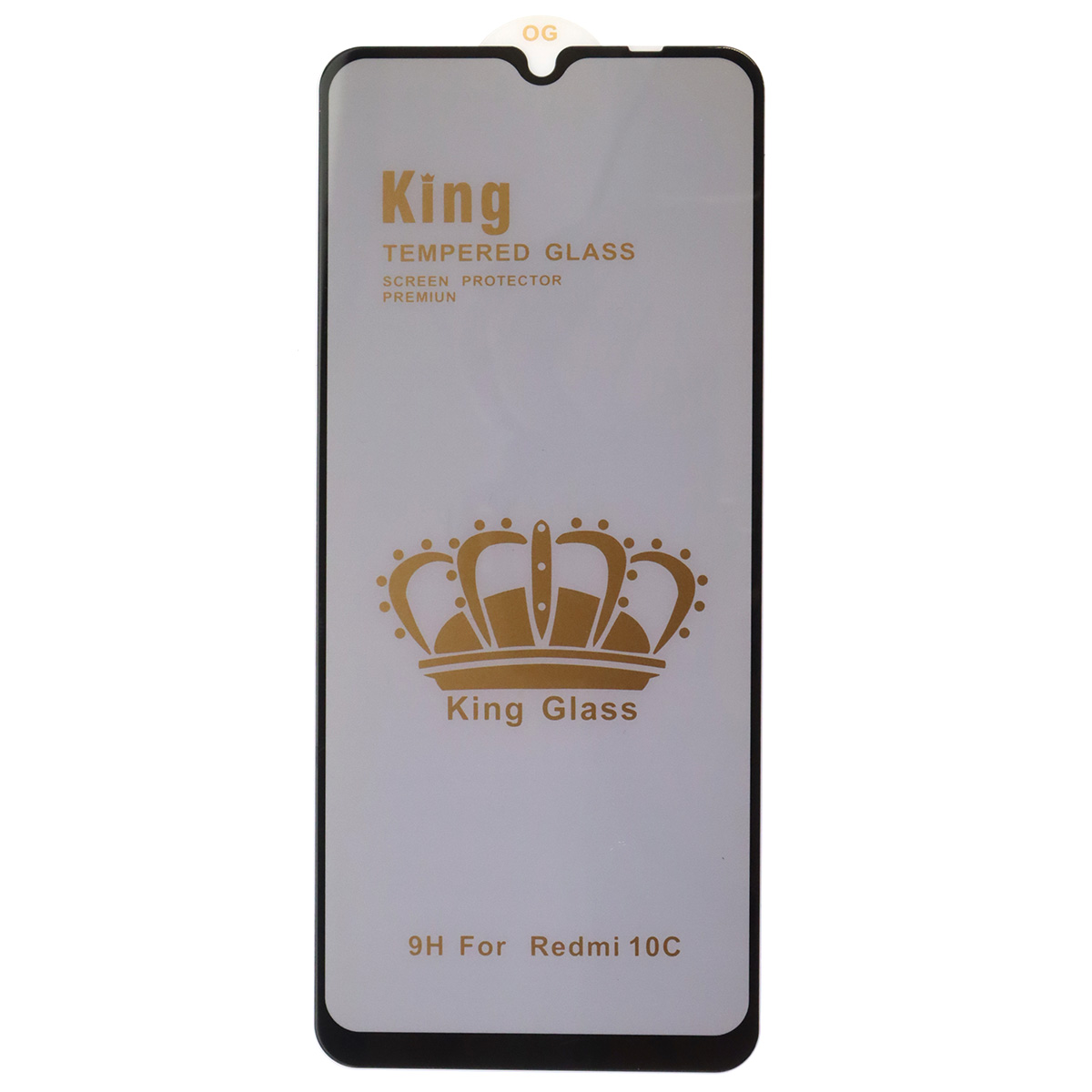 Защитное стекло Антишпион King Glass для XIAOMI Redmi 10C, Redmi 12C, Redmi A3, Redmi A3x, XIAOMI POCO C40, POCO C55, POCO C61, POCO C63, цвет окантовки черный