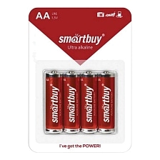 Батарейка SMARTBUY LR6 AA BL4 Alkaline 1.5V