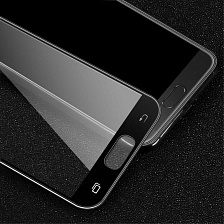 Защитное стекло 4D для SAMSUNG Galaxy A3 (2017) SM-A320 чёрный кант Monarch.