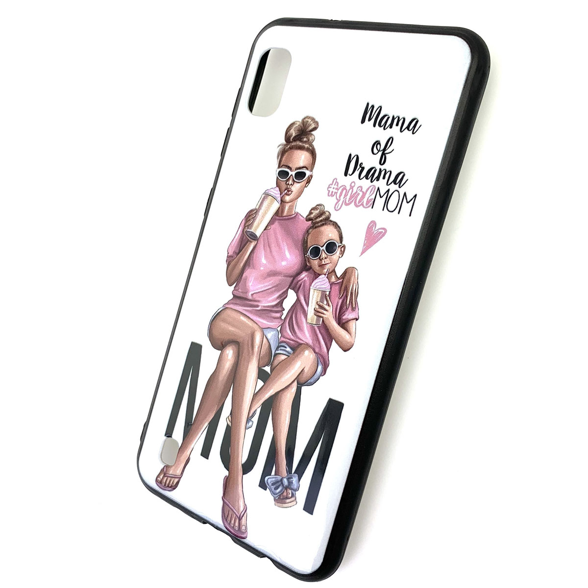 Чехол накладка для SAMSUNG Galaxy A10 (SM-A105), силикон, рисунок Mama of Drama girlMOM. Чехол накладка для SAMSUNG Galaxy A10 (SM-A105), силикон, рисунок Mama of Drama girlMOM.