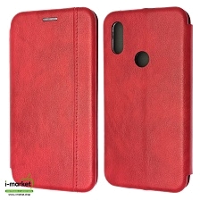 Чехол книжка VINTAGE LiNE для XIAOMI Redmi 7, экокожа, визитница, цвет красный