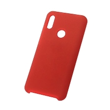 Чехол накладка Silicon Cover для HUAWEI Honor 8A, Y6 2019, силикон, бархат, цвет красный