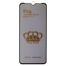 Защитное стекло Антишпион King Glass для XIAOMI Redmi 9A, Redmi 9C, Redmi 10A, Redmi A1, Redmi A1 Plus, Redmi A2, Redmi A2 Plus, цвет окантовки черный