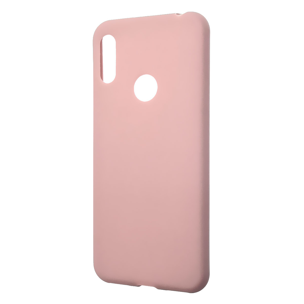 Чехол накладка GPS для HUAWEI Honor 8A, Y6 2019, силикон, матовый, цвет бледно розовый
