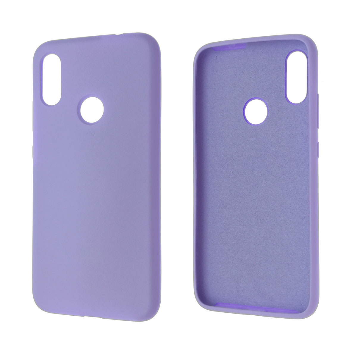 Чехол накладка Silicon Cover для XIAOMI Redmi Note 7, силикон, бархат, цвет сиреневый.