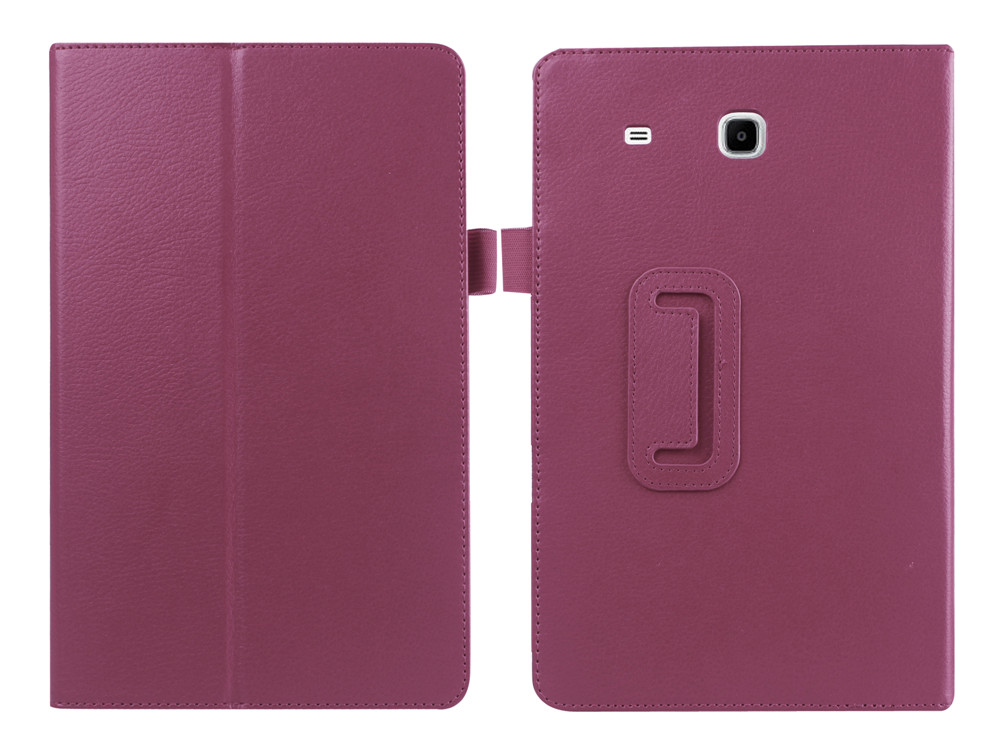 Чехол-книжка для SAMSUNG Galaxy Tab E 9.6" (SM-T560) экокожа, цвет фиолетовый.