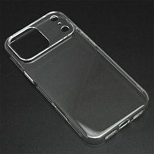 Чехол накладка KWI-NI для APPLE iPhone 17 Pro Max, пластик, силикон, прозрачный