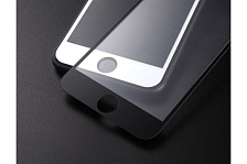 Защитное стекло MONARCH (PREMIUM) 3D МАТОВОЕ стекло для iPhone 6G / 6S (4.7") цвет чёрный.