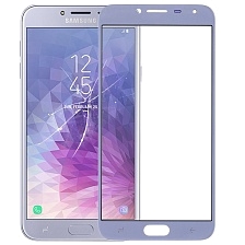 Защитное стекло для SAMSUNG Galaxy J4 2018 (SM-J400) Full Glue 9H кант синий.