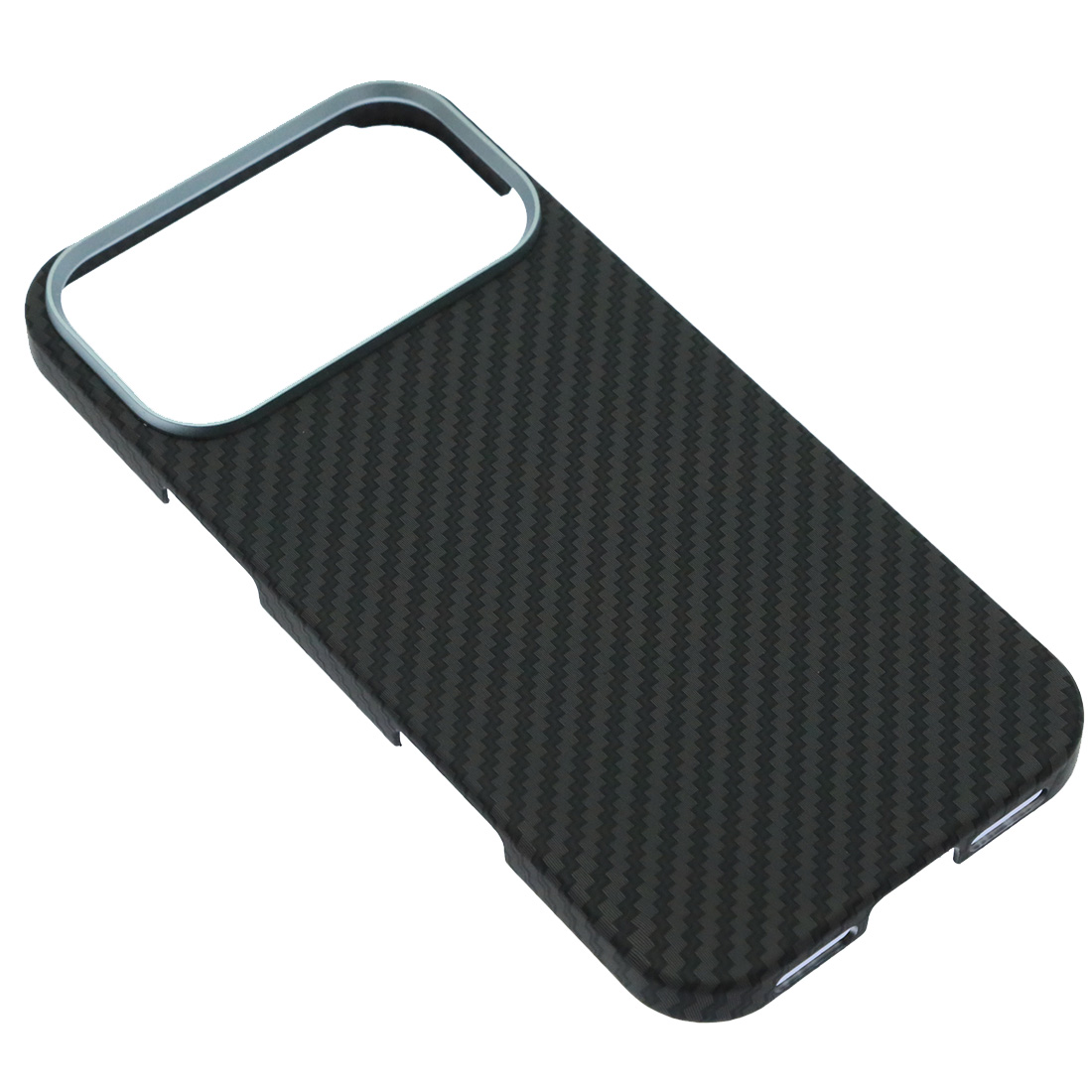 Чехол накладка KWI-NI с поддержкой MagSafe для APPLE iPhone 17 Pro Max, карбон, цвет черный