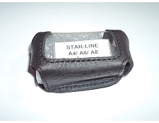 Чехол автосигнализации для StarLine A4 / A6 / A8 / A9 / 24V / Twage Moto V5 черная кожа.