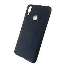 Чехол накладка GPS для HUAWEI Honor 8C, силикон, матовый, цвет черный.