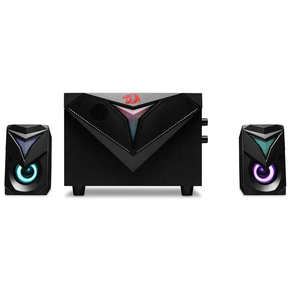 Акустическая система 2.1 REDRAGON Toccata, 11 Вт, RGB подсветка, питание от USB, цвет черный