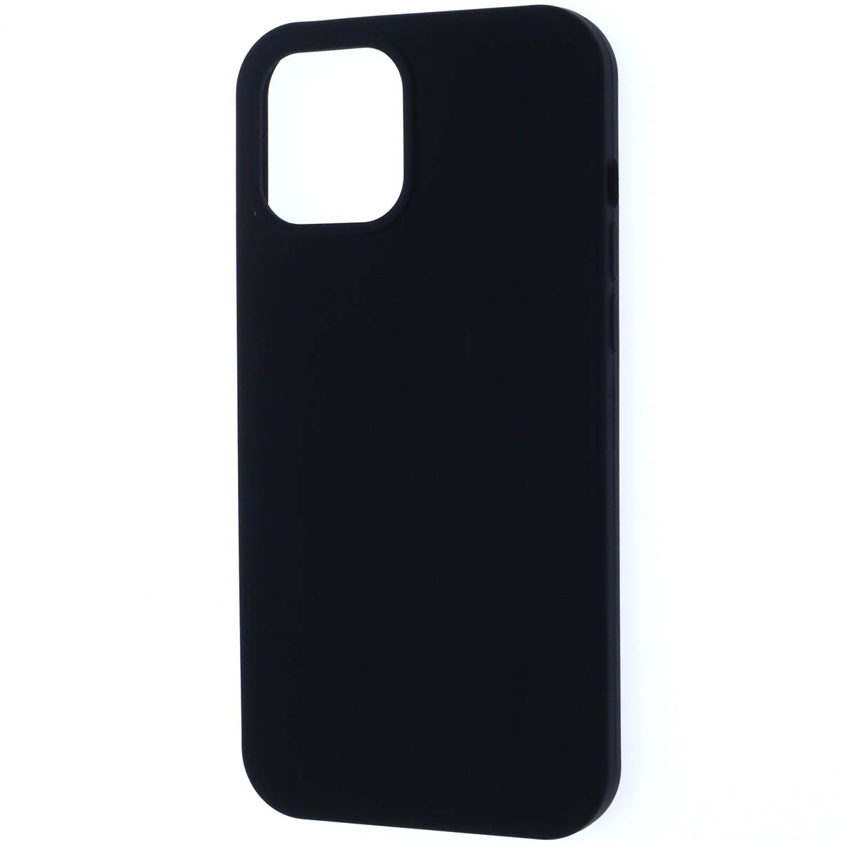 Чехол накладка Silicon Case для APPLE iPhone 12 Pro MAX (6.7"), силикон, бархат, цвет черный
