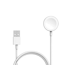 Кабель зарядный с магнитной зарядкой для смарт часов, длина 25 см, цвет белый