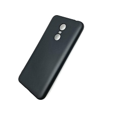 Чехол накладка для XIAOMI REDMI 5 PLUS, силикон, цвет чёрный.