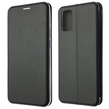 Чехол книжка STYLISH для SAMSUNG Galaxy A02S (SM-A025F), экокожа, визитница, цвет черный