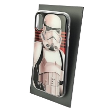 Чехол накладка для APPLE iPhone XR, силикон, глянцевый, рисунок Белый Star Wars