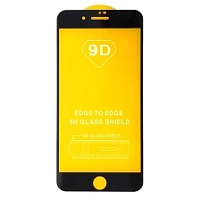 Защитное стекло 9D для APPLE iPhone 7 Plus, iPhone 8 Plus, цвет окантовки черный