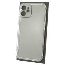 Чехол накладка для APPLE iPhone 12 (6.1"), противоударная, силикон, цвет прозрачный Чехол накладка для APPLE iPhone 12 (6.1"), противоударная, силикон, цвет прозрачный
