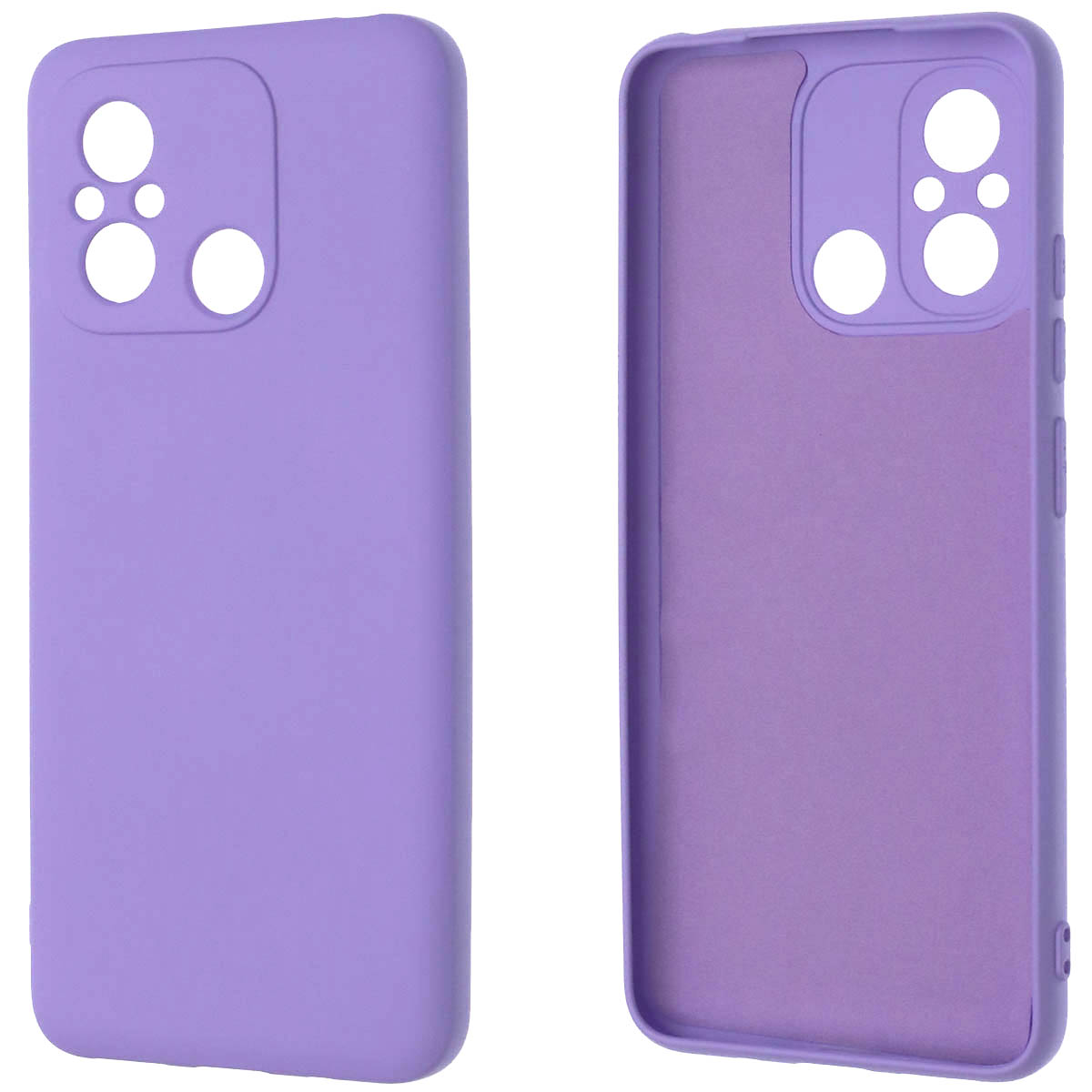 Чехол накладка NANO для XIAOMI Redmi 12C, XIAOMI POCO C55, силикон, бархат, цвет сиреневый