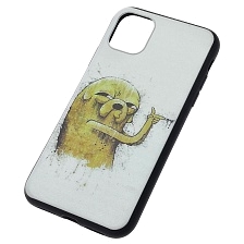 Чехол накладка для APPLE iPhone 11, силикон, рисунок пес Джейк