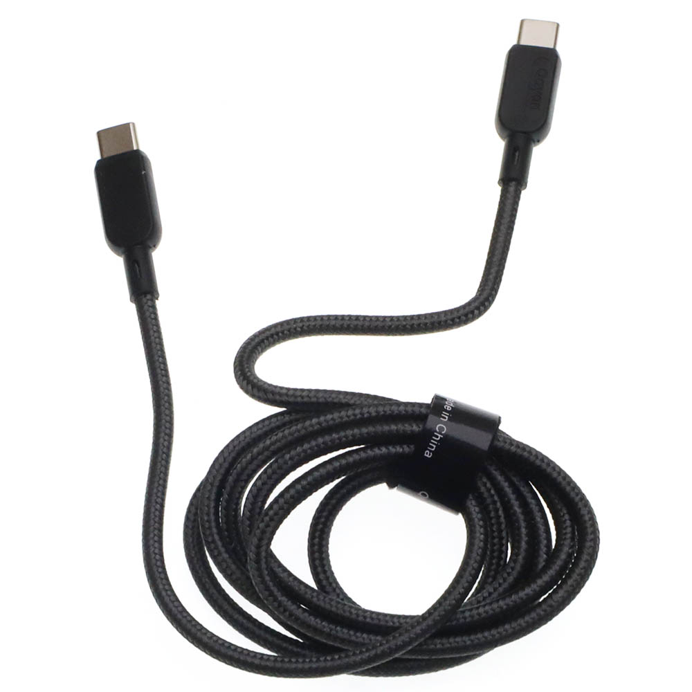 Кабель QAYAN QCB-146 USB Type C на USB Type C, 60W, длина 1.2 метра, цвет черный Кабель QAYAN QCB-146 USB Type C на USB Type C, 60W, длина 1.2 метра, цвет черный