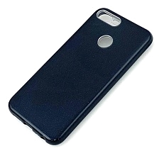 Чехол накладка Shine для HUAWEI Honor 9 Lite, Honor 9 Lite Premium, силикон, блестки, цвет черный.