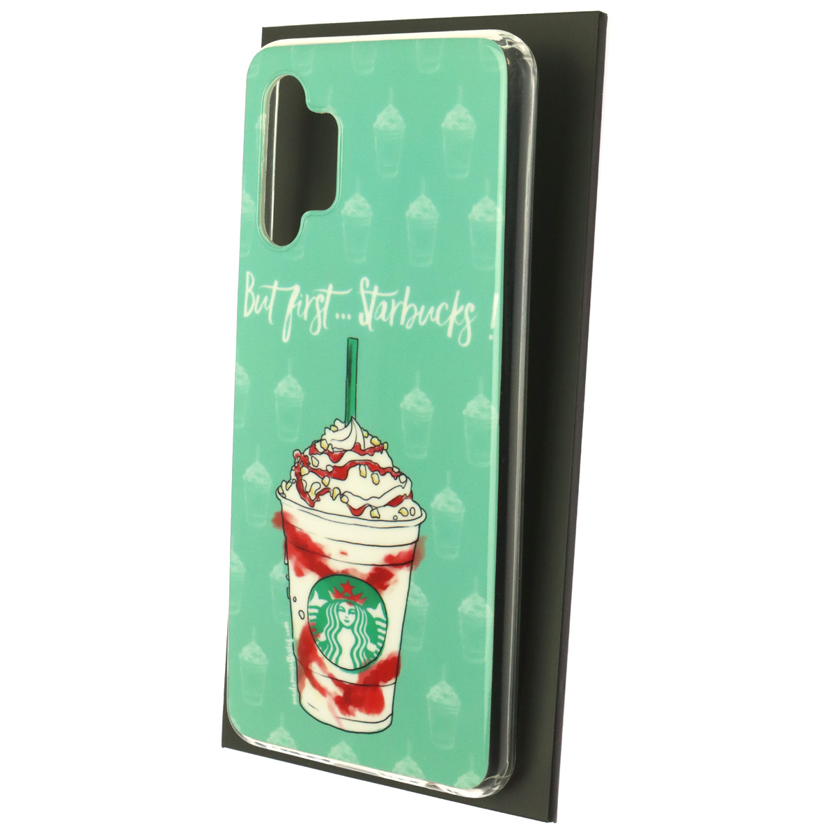Чехол накладка для SAMSUNG Galaxy A32 4G (SM-A325F), силикон, рисунок But first...Starbucks Чехол накладка для SAMSUNG Galaxy A32 4G (SM-A325F), силикон, рисунок But first...Starbucks
