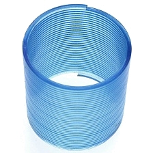 Игрушка пружинка антистресс, форма круга, размер 3.5 см x 3.5 см, цвет синий
