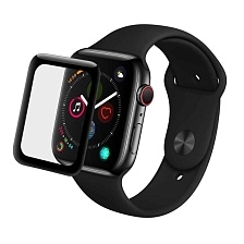 Защитное стекло 5D GOOD FULL GLUE для APPLE Watch 42 мм, цвет окантовки черный