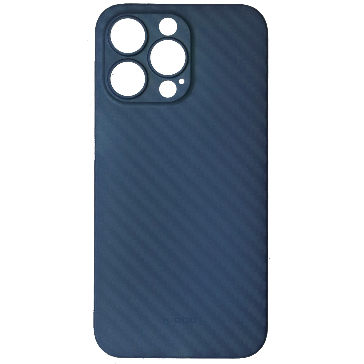 Чехол накладка K-DOO для APPLE iPhone 13 Pro, силикон, карбон, цвет темно синий