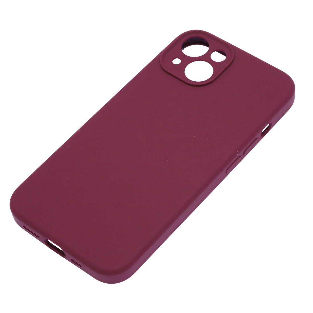 Чехол накладка Silicone Case для APPLE iPhone 13, L-ogo, защита камеры, силикон, бархат, цвет фиолетовый