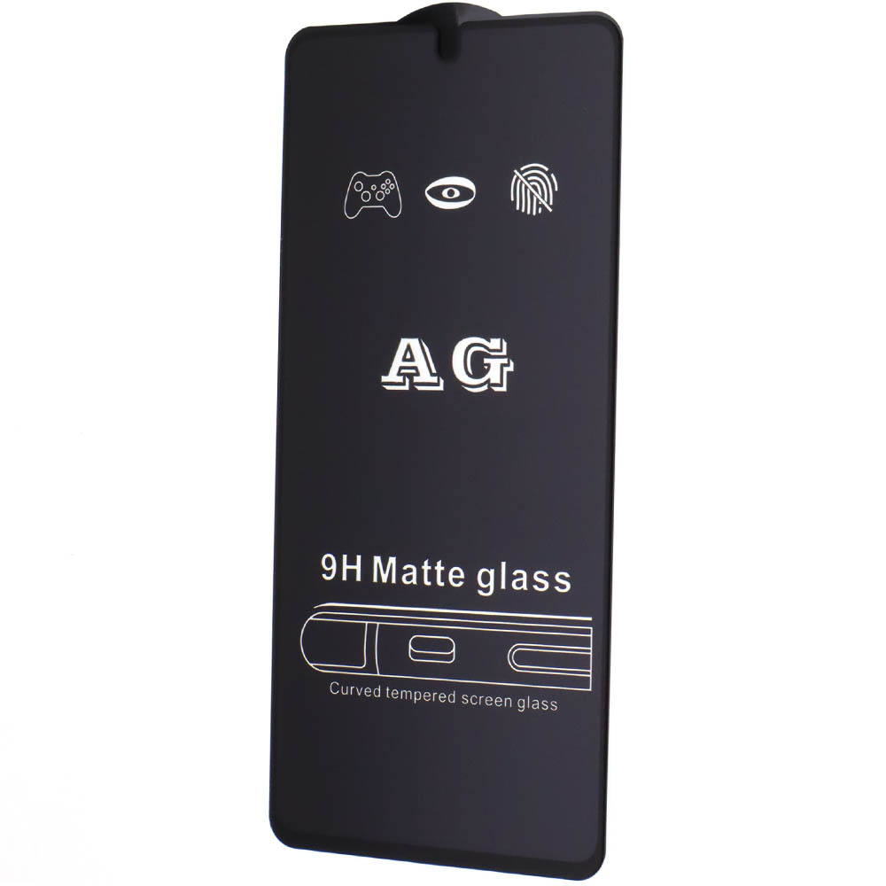 Защитное стекло AG Matte Glass для XIAOMI Redmi Note 11, Redmi Note 11S, Redmi Note 12S, Poco M4 Pro 4G матовое, цвет окантовки черный
