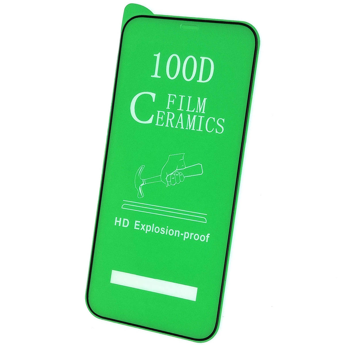 Защитное стекло 100D Ceramics для APPLE iPhone 12 Pro MAX (6.7"), цвет окантовки черный Защитное стекло 100D Ceramics для APPLE iPhone 12 Pro MAX (6.7"), цвет окантовки черный