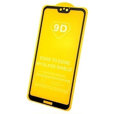 Защитное стекло 9D Full Glue для HUAWEI Honor 9i (LLD-AL30), цвет канта черный.