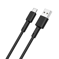 Кабель BOROFONE BX31 Soft Silicone USB Type C, длина 1 метр, цвет черный