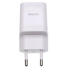 СЗУ (Сетевое зарядное устройство) YESIDO YC30, 20W, 1 USB Type C, цвет белый