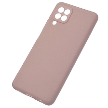 Чехол накладка для SAMSUNG Galaxy A22 4G (SM-A225F), M22 (SM-M225F), M32 (SM-M325F), силикон, цвет бледно розовый