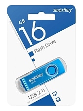 Флешка 16GB SMARTBUY Twist SB016GB2TWB, USB 2.0, цвет синий
