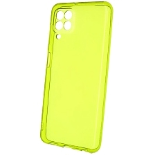 Чехол накладка Clear Case для SAMSUNG Galaxy A22 4G (SM-A225F), M22 (SM-M225F), M32 (SM-M325F), силикон 1.5 мм, защита камеры, цвет прозрачно зеленый