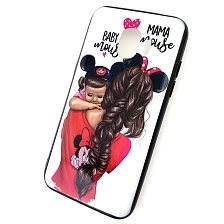 Чехол накладка для SAMSUNG Galaxy J2 Pro (SM-J250), силикон, рисунок MAMA mouse BABY.